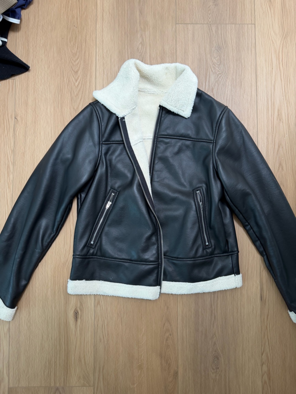 Black Faux Leather Jacket